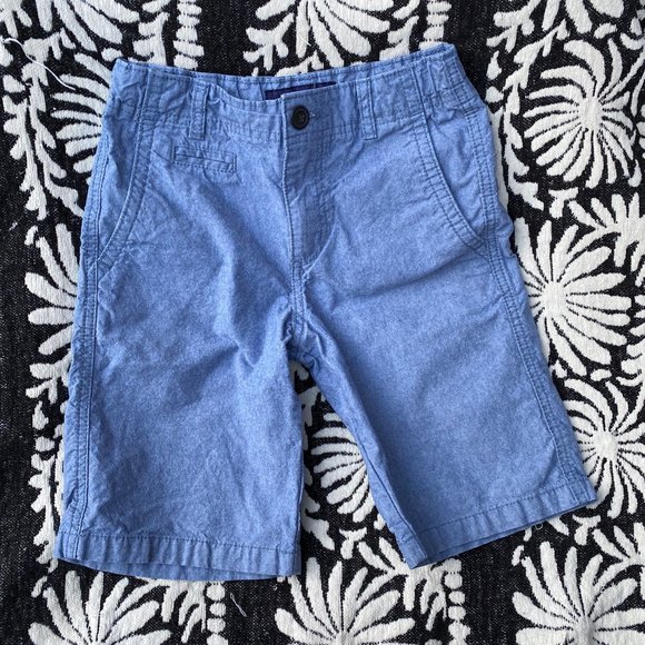 <3/$20> Cherokee Boys Blue Chambray Shorts Size 10 - Picture 1 of 4